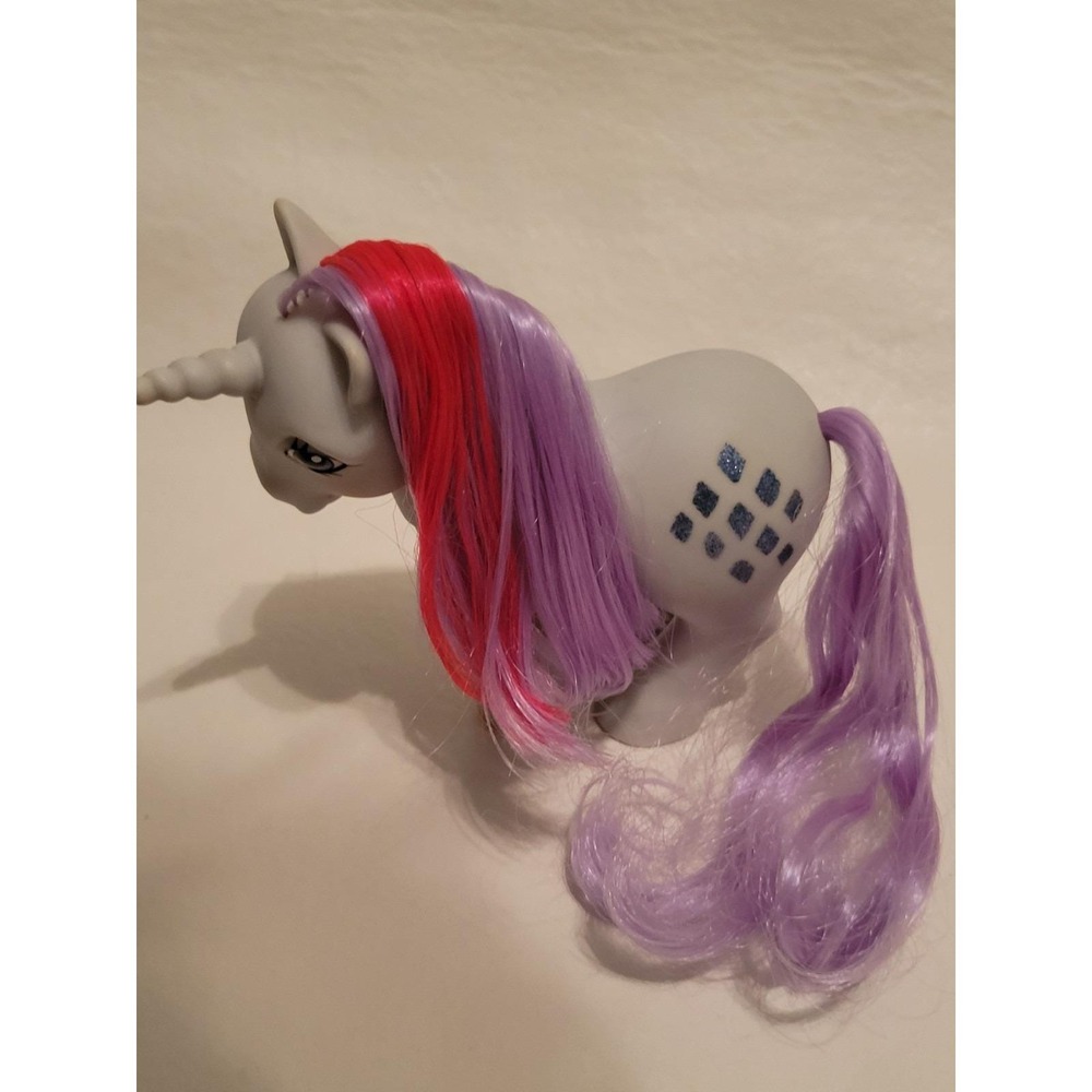 Vintage Little Pony Sparkler G1 Glitter Diamonds Unicorn Ponies 1984 Hasbro